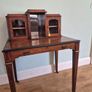 Edwardian inlaid writing desk& carved chair Image 2