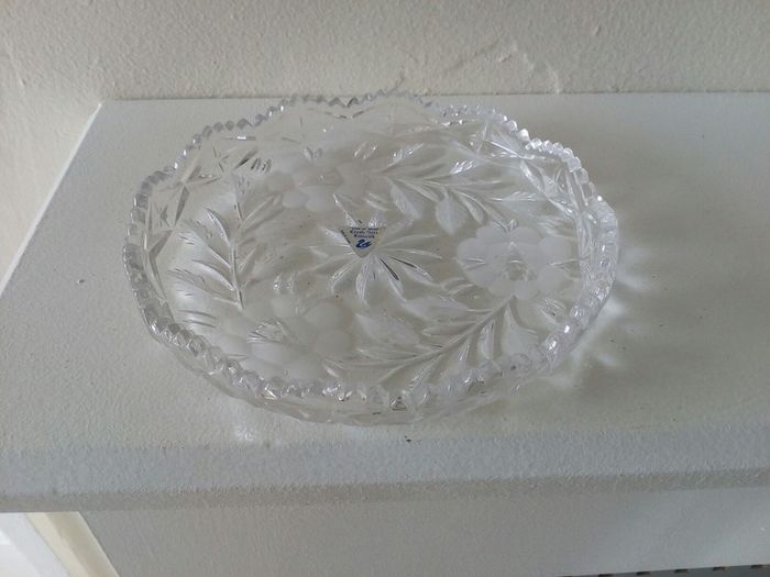 Vintage Limerick Crystal Hand Cut Dish