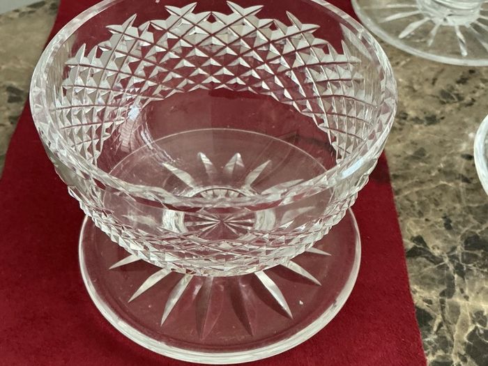crystal dessert bowls