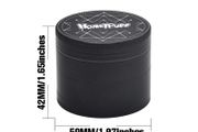 HoneyPuff Black D2 50MM 4 Layer Herb Grinder 2 for 30
