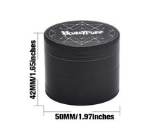 HoneyPuff Black D2 50MM 4 Layer Herb Grinder 2 for 30