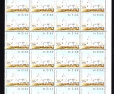 1981 Ireland Fauna & Flora Horses 36p Coosheen Finn Commemorative Stamps Marginal Block of 32 Mint Never Hinged (MNH).