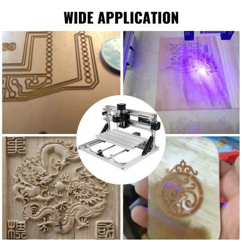 CNC Router Kit Wood Router Kit 500mw Laser Engraver GRBL Control DIY CNC Machine 3 Axis PCB PVC Milling Machine with Offline Controller 300x180x45mm (FREE SHIPPING)