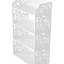 BRAND NEW 4 Tiers Hollow Out Shoe Rack Stand Storage Organiser Shelf - White Image 2