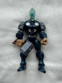 Marvel Super Hero Mashers Body Thor Head Electro Used Please look at the pictures