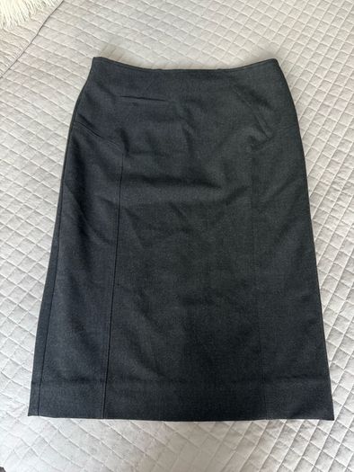 Guzella Dark Charcoal Grey Tailored Pencil Skirt - Size EU 38 / UK 10