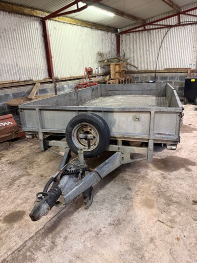 Ivor Williams 3.5 Tonne Flat Bed Drop Side Plant Trailer