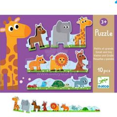 Djeco Animal Puzzle small & big EUC