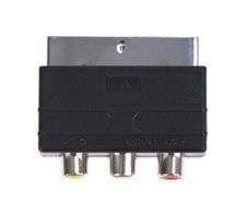 New SCART - RCA Adapter Converter Video Audio Composite #120