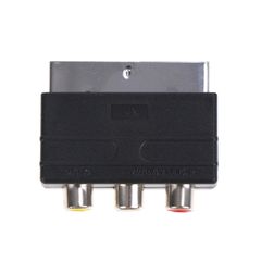 New SCART - RCA Adapter Converter Video Audio Composite #120