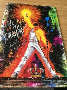 Freddie Mercury/Queen Metal Plaque