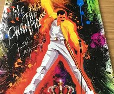 Freddie Mercury/Queen Metal Plaque