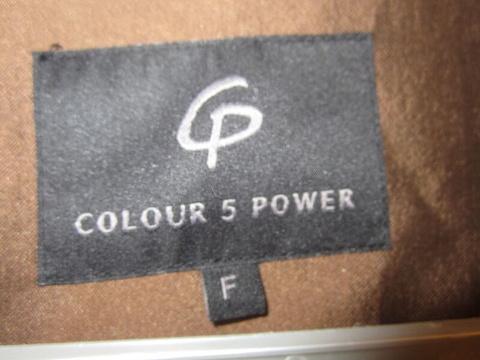 Colour 5 power navy coat   one size