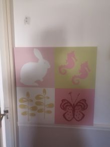 wall art / canvas  girl