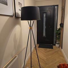 black & gold floor lamp
