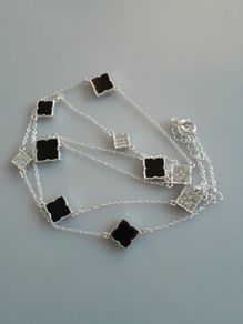 NECKLACE - Silver and Black
