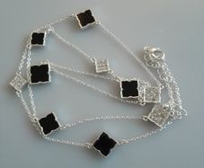 NECKLACE - Silver and Black