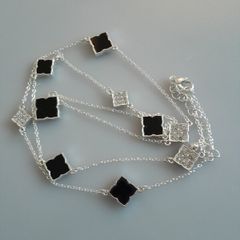 NECKLACE - Silver and Black