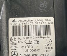 headlamp Mercedes w246 2011-2018 xenon n/s