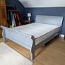 King size 5ft bedframe light grey Image 2