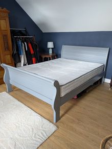 King bedframe and mattress