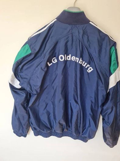 Vintage 90s Adidas german football track jacket Size xl ptp 24" in excellent condition