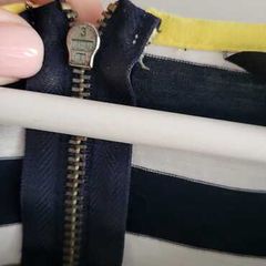 Dorothy Perkins Navy and White Striped Top Sz 20 (Fit 16-18UK)