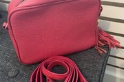 Ladies Pink Leather Meg Bee London Bag