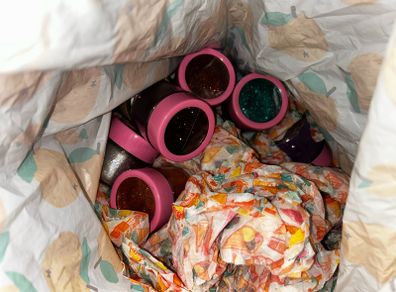 Bag of tubs of glitter