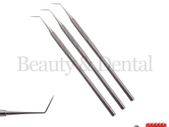 3x Dental Probe No.6 Single Ended Diagnostic Tooth Plaque Remover Oral Cleaning