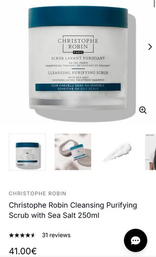 Christophe Robin Cleansing Purifying Scrub with Sea Salt 250ml