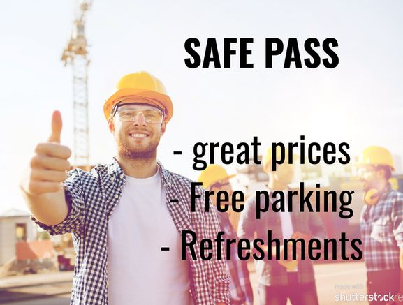 GREAT value Safe Pass courses - Dublin 12- free parking and refreshments