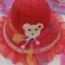 Girls Sun Hats With Animal Motif And Ribbon Image 3