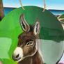 Handpainted Donkey Image 2