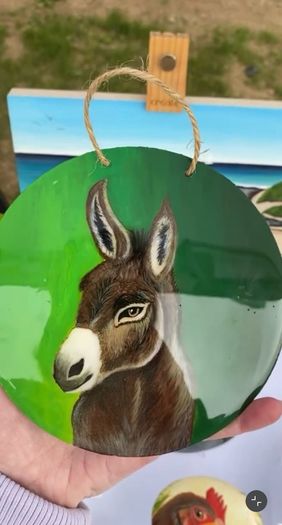 Handpainted Donkey