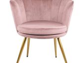 Pink Genesis Flora Accent Chair with Petal Back Armchair