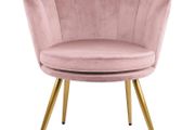 Pink Genesis Flora Accent Chair with Petal Back Armchair