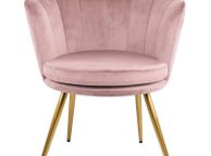 main image for ad Pink Genesis Flora Accent Chair with Petal Back Armchair