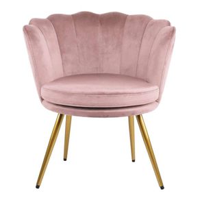 Pink Genesis Flora Accent Chair with Petal Back Armchair