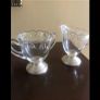 Antique Silver Footed Sugar and Milk Bowls Image 2
