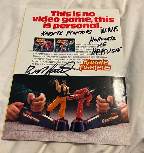 Wrestling autographs