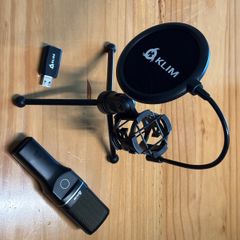 Klim USB Microphone with tripod stand and pop filter