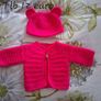 Handmade premature baby cardigans 5-7 lb Image 4