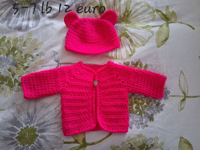 Handmade premature baby cardigans