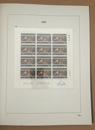 1929-1995 Ireland Commemorative incl sheetlets & 1968-1995 Definitive (inc Gerl series, Architecture & Treasures inc Enschede) Stamp Collection in Davo Album. (shown in 95 images)