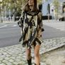 Reduced Gorgeous Zara Bloggers Insta Famous Navy & Gold Contrast Velvet & Embroidered Metallic Thread Tunic Dress   Size XL UK 14 Image 7