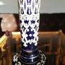 Superb Very Tall  Bristol Blue Hand Blown Late Victorian Art Nouveau Glass Vase Image 3