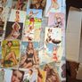 Vintage 100 Postcard Size features Vintage Pin-Up Illustrating Women Posing, Postage Available or Collection is always welcome Image 3