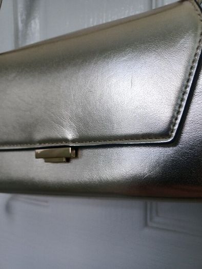 New Gold Metallic Shoulder Bag
