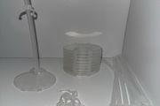 10 doll stand transparent